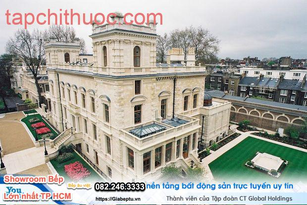 Biệt thự trên đường Kensington Palace Gardens được đinh giá 222 triệu USD.