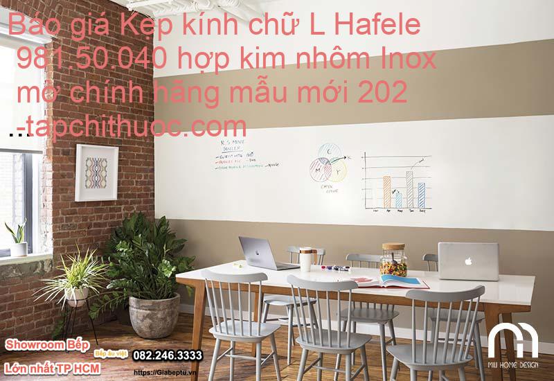 Báo giá Kẹp kính chữ L Hafele 981.50.040 hợp kim nhôm Inox mờ chính hãng mẫu mới 202- tapchithuoc.com