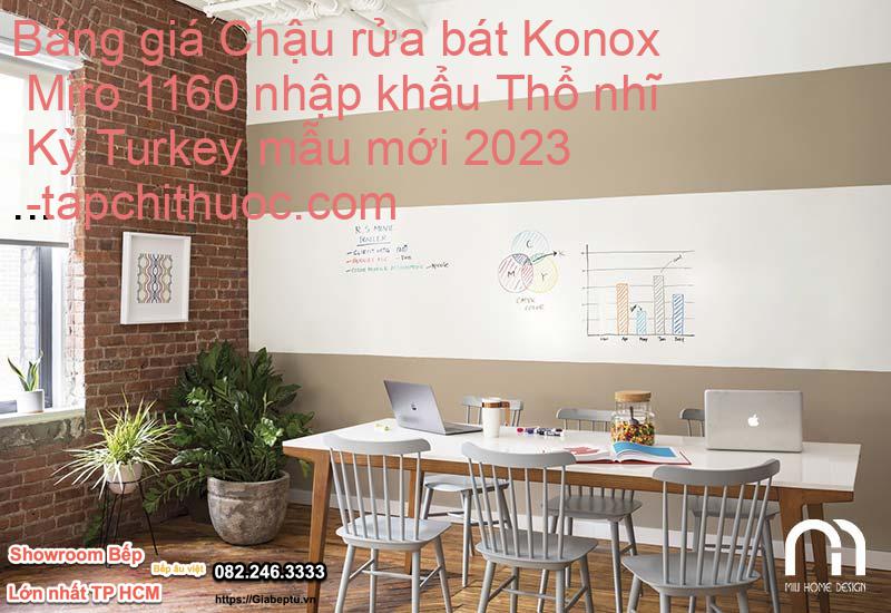 Bảng giá Chậu rửa bát Konox Miro 1160 nhập khẩu Thổ nhĩ Kỳ Turkey mẫu mới 2023