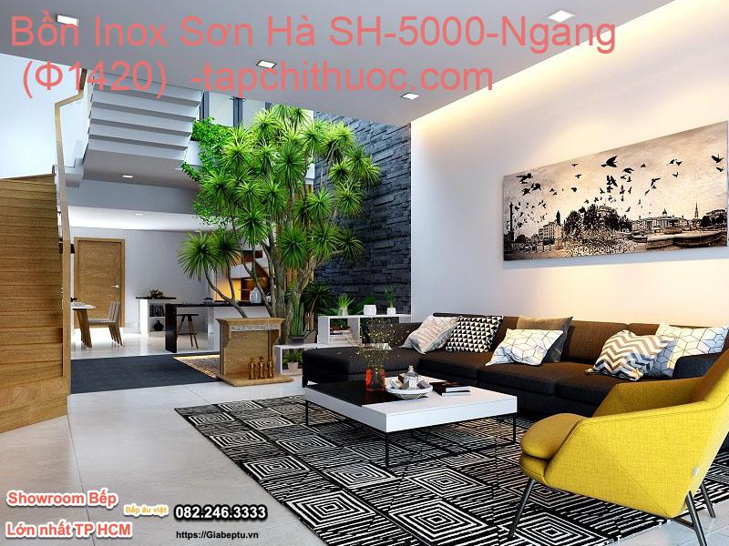 Bồn Inox Sơn Hà SH-5000-Ngang (Ф1420) - tapchithuoc.com