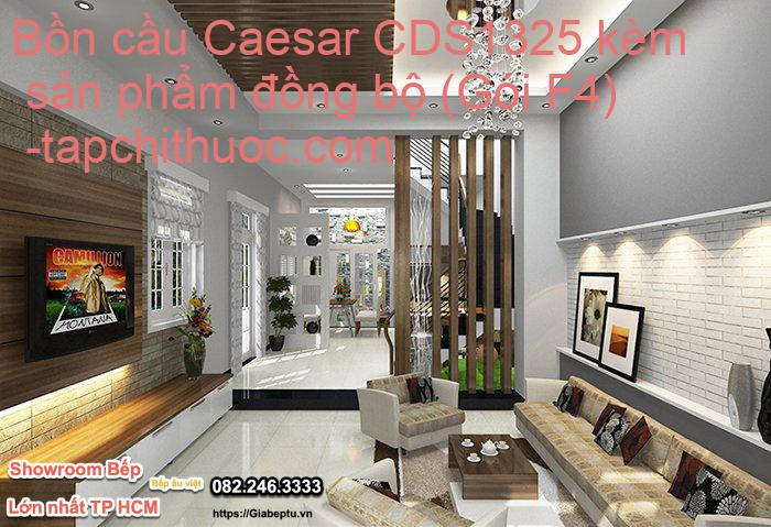 Bồn cầu Caesar CDS1325 kèm sản phẩm đồng bộ (Gói F4) - tapchithuoc.com