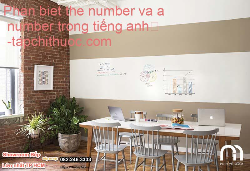 Phan biet the number va a number trong tiếng anh

