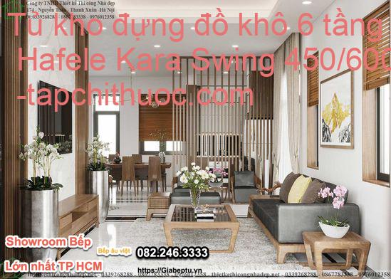 Tủ kho đựng đồ khô 6 tầng Hafele Kara Swing 450/600mm
